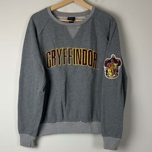 Warner Bros. Tops - Harry Potter Warner Bros. Gryffindor Crewneck Sweater - Grey, Size Large
